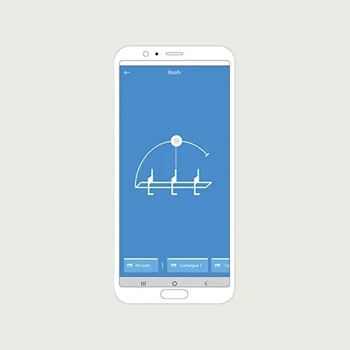 La aplicación Renson® Connect es una de las favoritas para el control inteligente de su pérgola desde su smartphone o tableta.